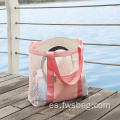 Piscina de viaje de gran capacidad personal personalizada PU impermeable PU plegable Bolsa de bolsillo de bolsillo de bolsillo con cremallera con cremallera con bolsas